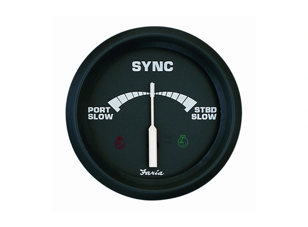 FARIA Synkronistator, 2 motorer, bensin Ø3" - Sort - f.inboard/outboard